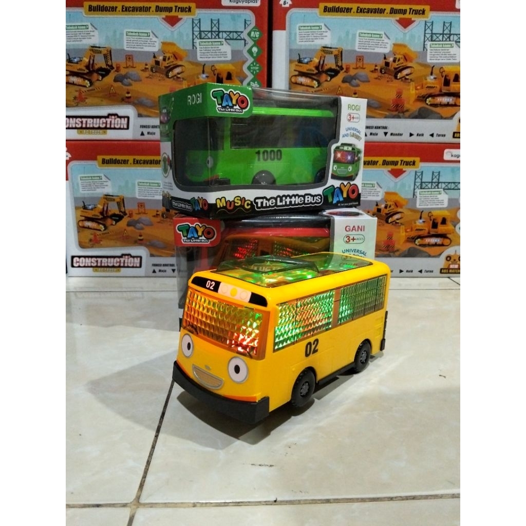Mainan Mobil Tayo-Bus Sekolah bisa jalan ada lampu dan musik