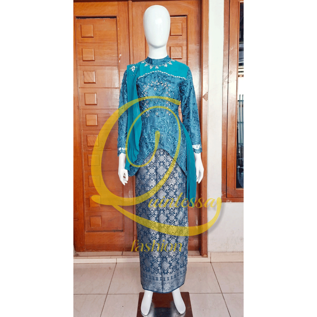 Setelan Kebaya Dewasa Model Aluna Terbaru / Setelan Kebaya Dewasa Selendang / Kebaya Lamaran Terbaru