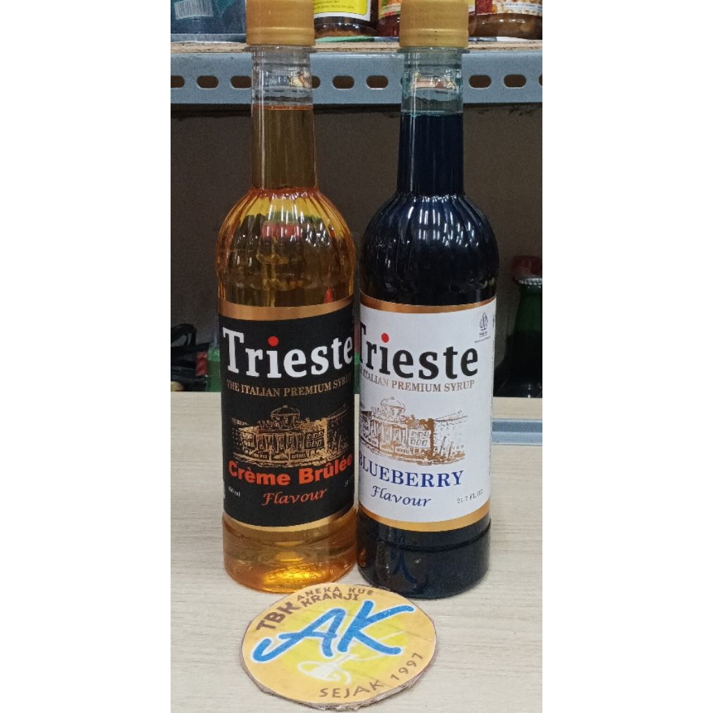 

TRIESTE SYRUP BLUEBERRY TRIESTE SYRUP CREME BRULEE 650ML SYRUP PREMIUM
