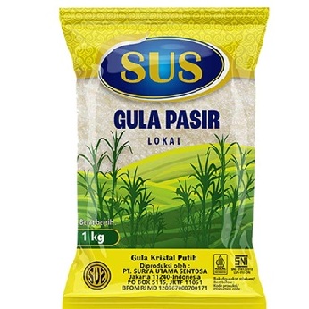 

Gula Pasir SUS kuning kemasan 1 kg
