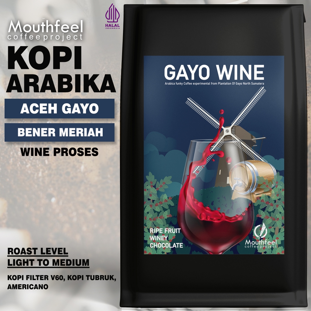 

Kopi Arabika Gayo Wine 500gr