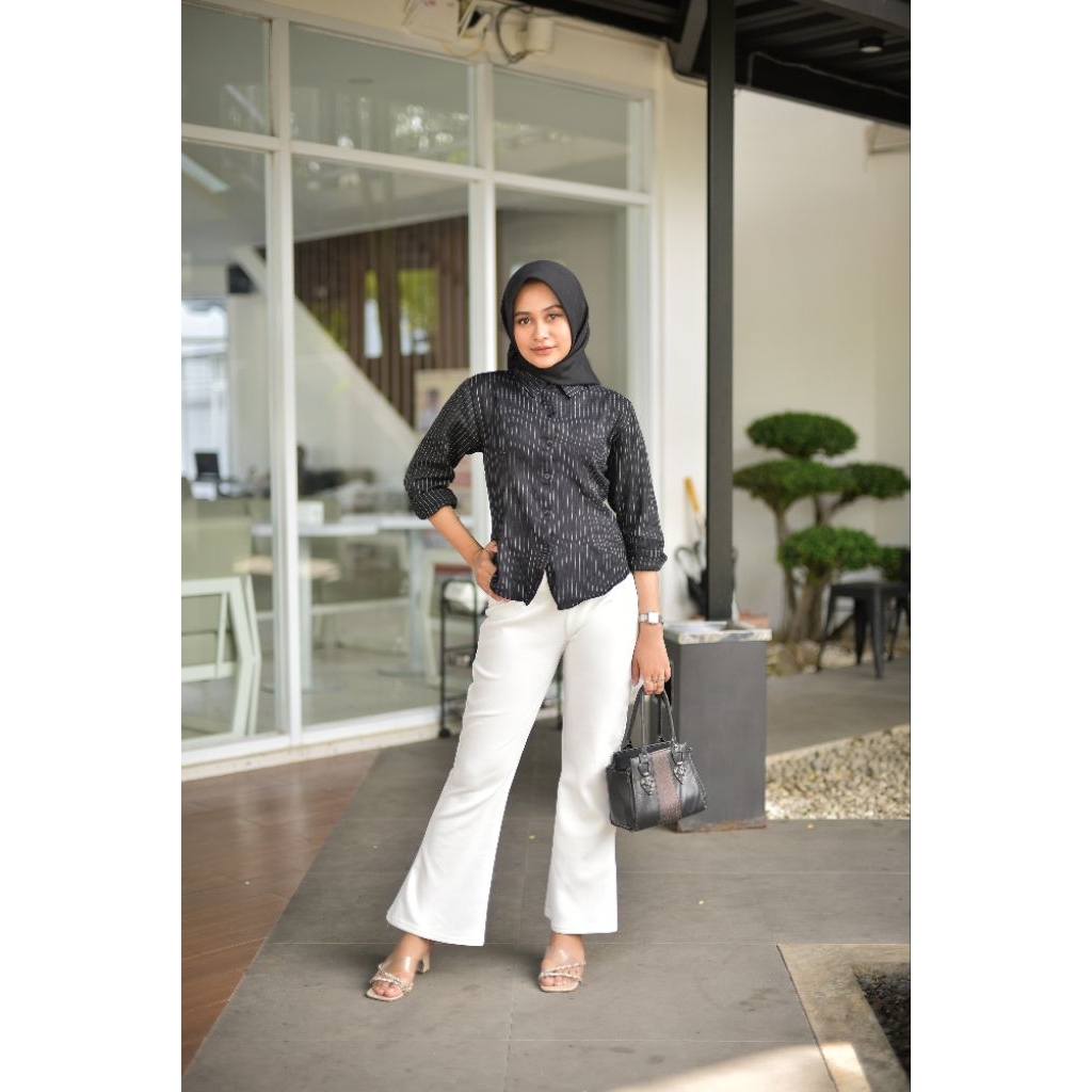 Celana Kulot Scuba Cutbray (COD)