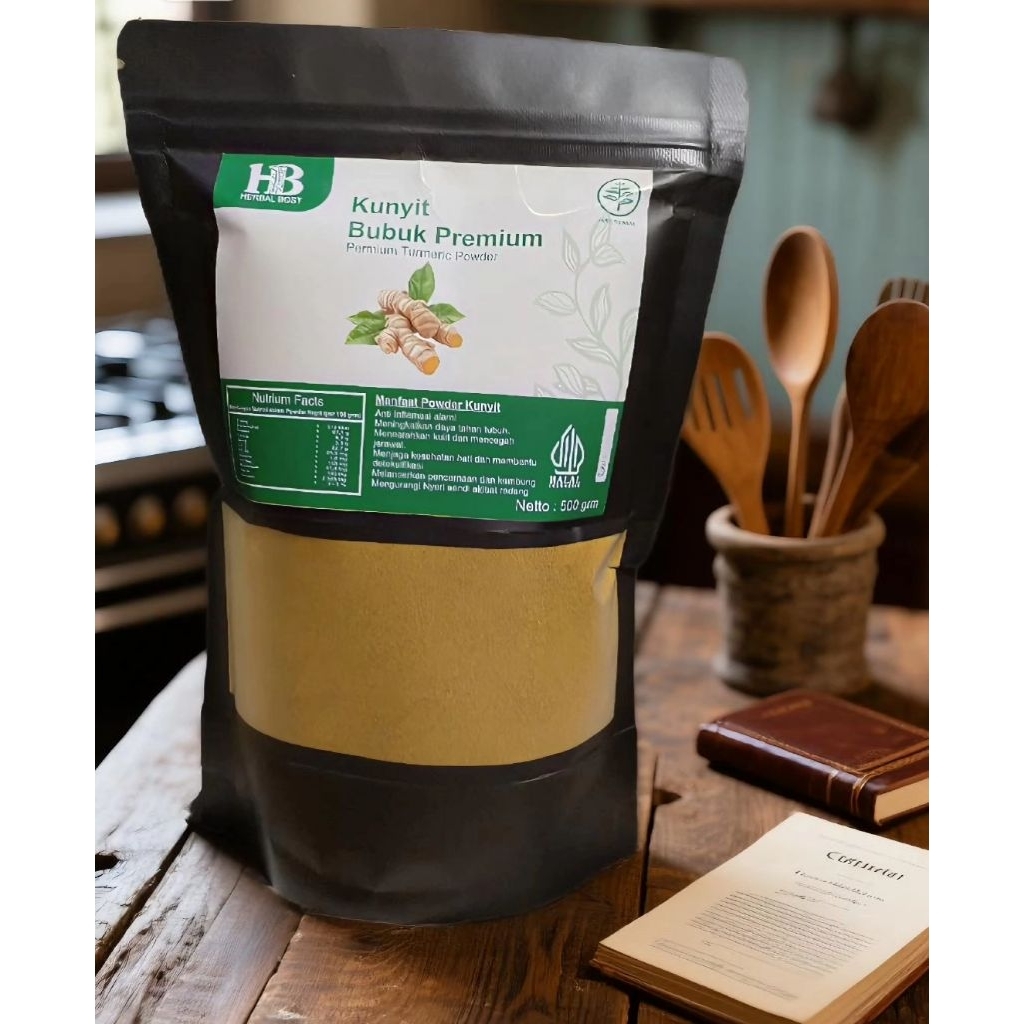 

Kunyit Bubuk 100% Alami | Turmeric Powder Herbal Rempah Sehat //450 gram