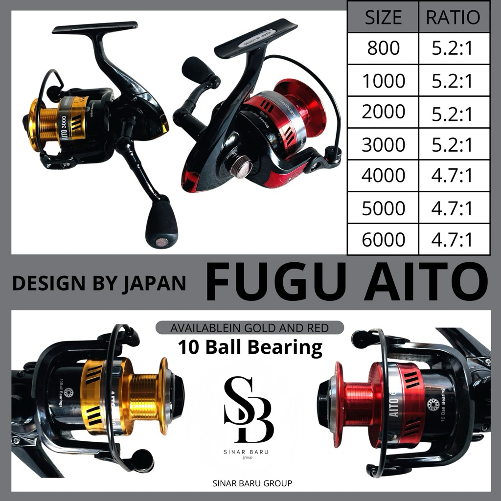 Reel Fugu Aito 800/1000/2000/3000/4000/5000/6000