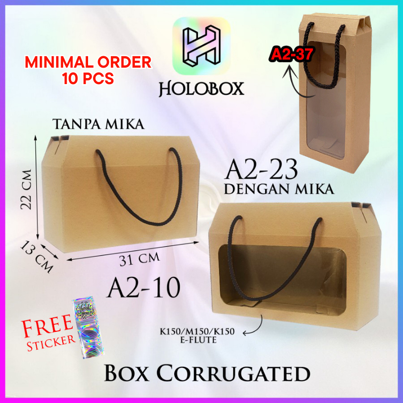 

Gable/Dus/Kotak Polos/Packaging/Corrugated/Serbaguna Uk.31x13x22.5