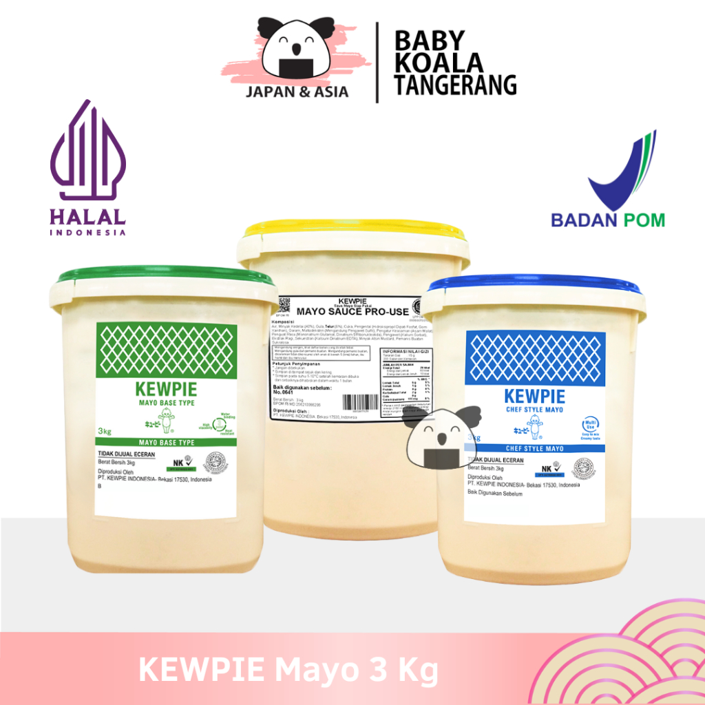 

KEWPIE Mayo Pro Use Manis 3 Kg │ Mayonnaise Sweet Mayonaise Manis Salad Buah -BKT