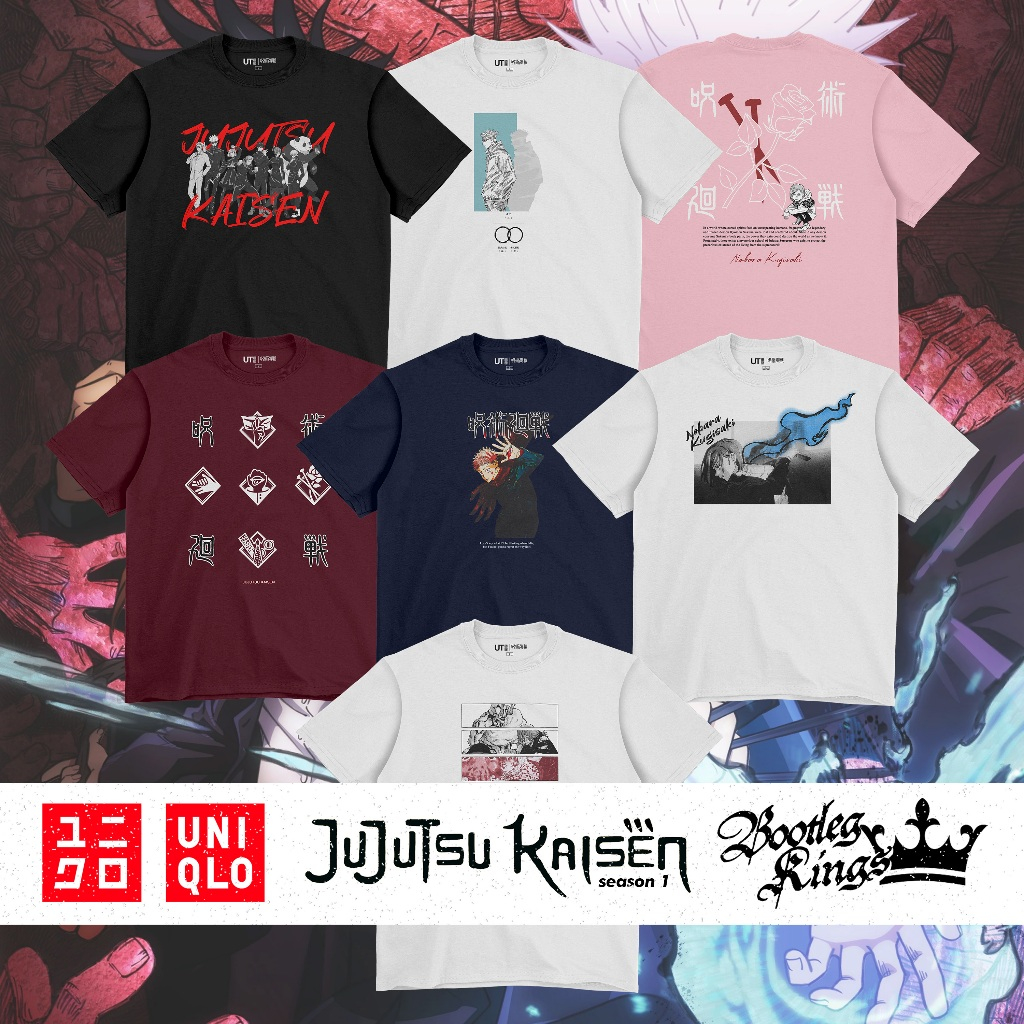 [HOT] UNIQLO X JUJUTSU KAISEN UT GRAPHIC T-SHIRT | MATERIAL 24s COTTON COMBED ASLI | SABLON PREMIUM 
