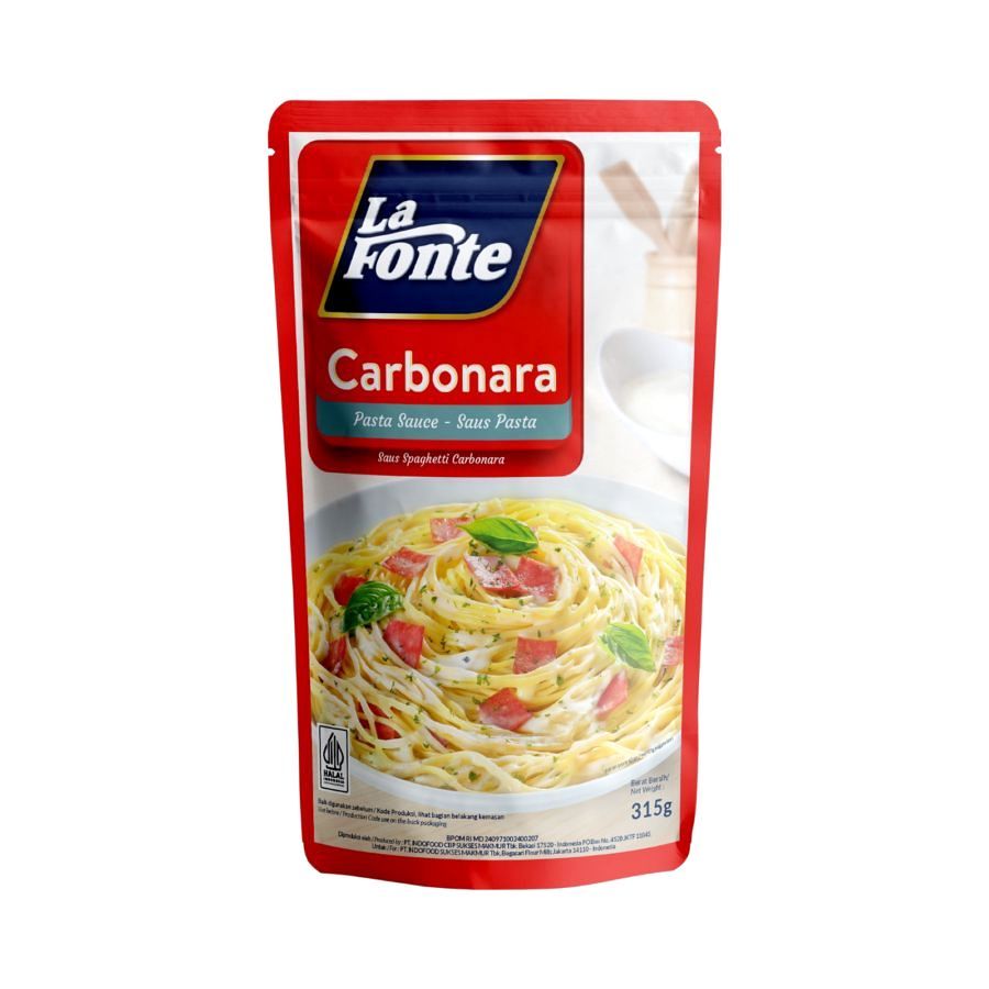 

La Fonte Saus Pasta Spaghetti Carbonara 315gr - Carbonara Pasta Sauce