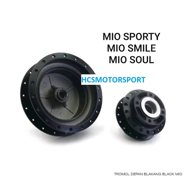TROMOL DEPAN BELAKANG KOMPLIT SET MIO SPORTY MIO SMILE MIO SOUL WARNA HITAM