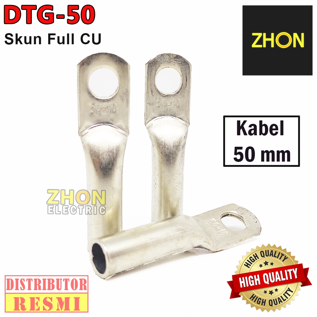 DTG-50mm SKUN CU FULL TEMBAGA CROME PUTIH