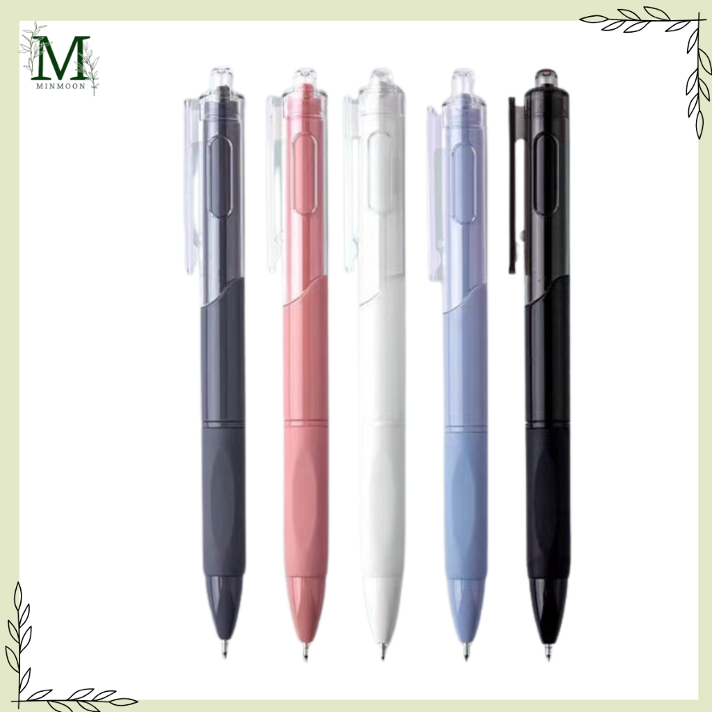 

MINMOON - Pulpen Netral H1039 Set 5 Pcs Pena 0.55mm Alat Tulis Sekolah Dan Kantor Gel Retractable Cepat Kering