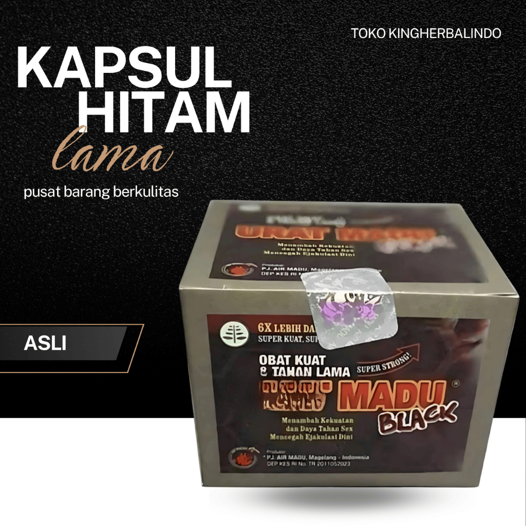 

madu hitam kemasan lama original