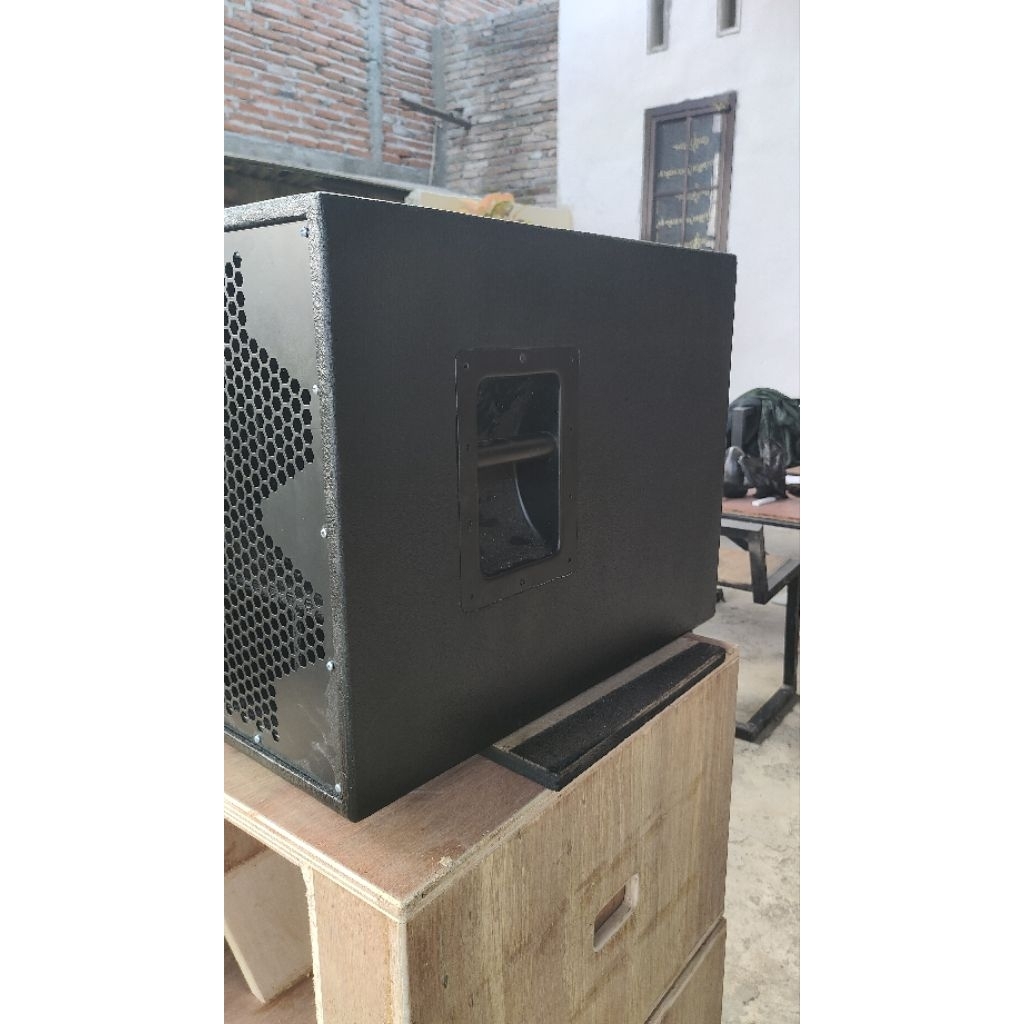(tinggal isi speaker) Box mini scoop 12 inch Finishing resin grill custom