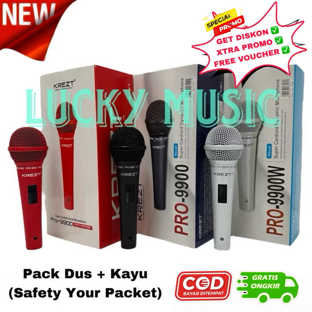 Mic kabel Krezt Pro 9900 Original NEW Pro 9900w mic pro 9900