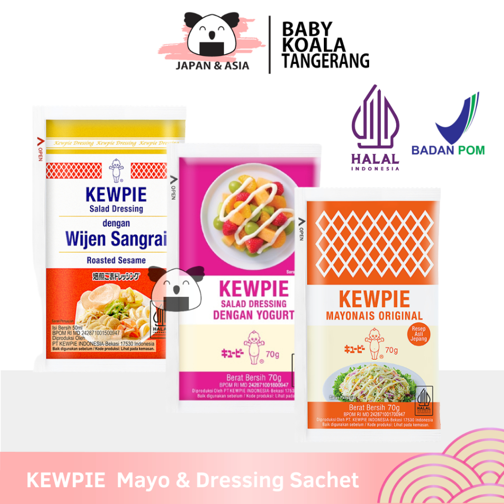 

KEWPIE Salad Dressing dan Mayo Sachet│ All Variant -BKT