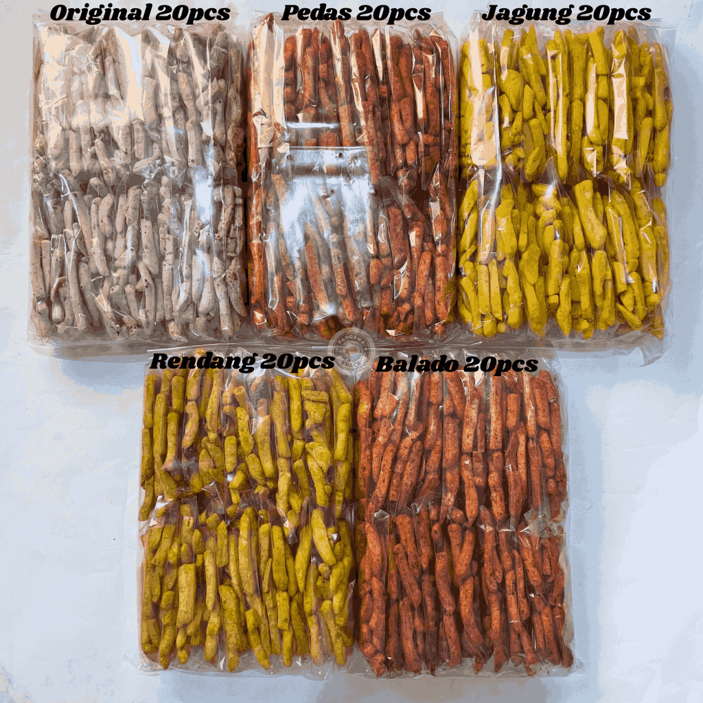 

Basreng Paket Usaha Warung 100pcs 5 Rasa