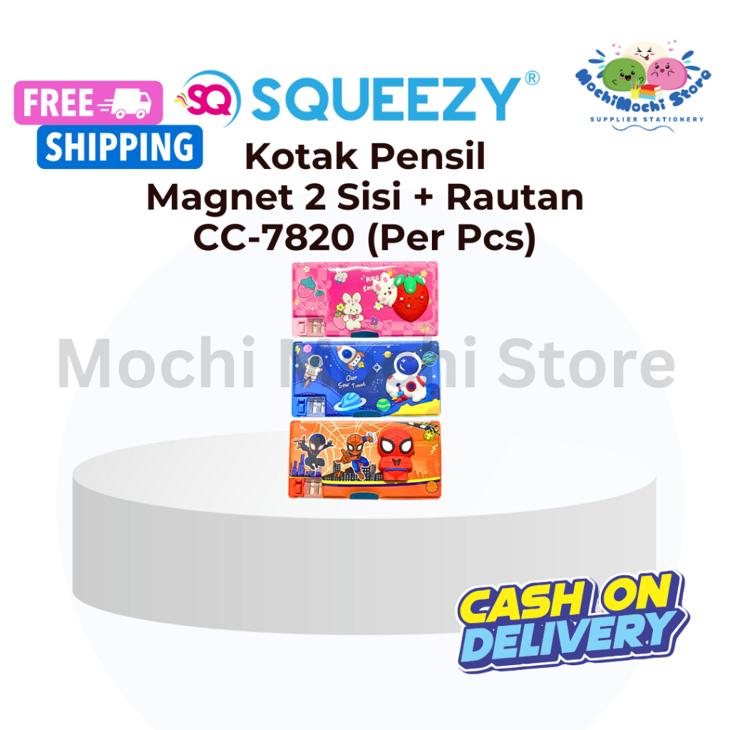 

HARGA GROSIR Kotak Pensil Magnet 2 Sisi + Serutan CC-7820 | Pencil Case + Sharperner | Tempat Pensil | Kotak Pensil Karakter Magnet