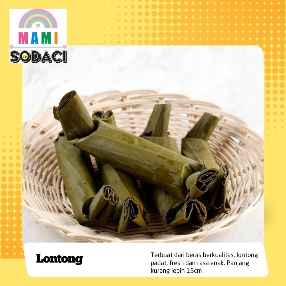 

ketupat dan lontong daun fresh padat