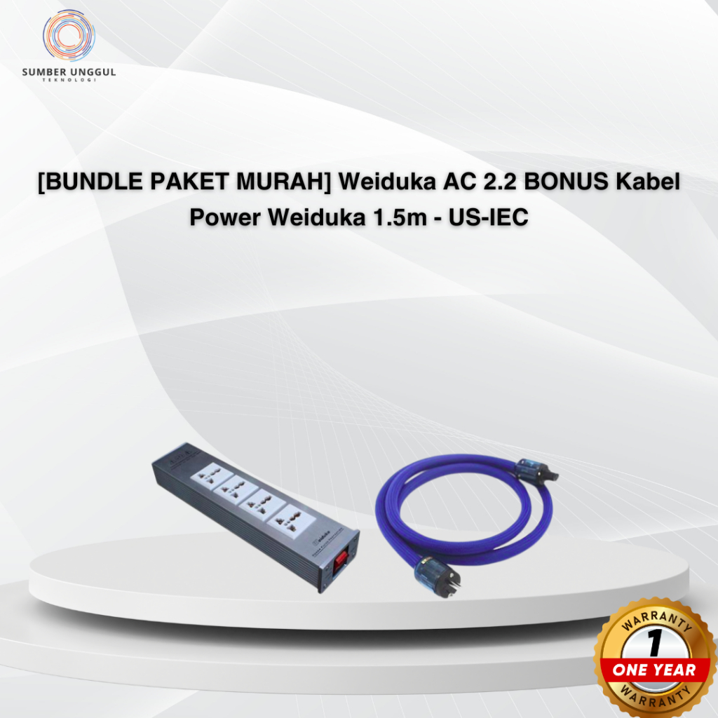 [BUNDLE PAKET MURAH] Weiduka AC 2.2 BONUS Kabel Power Weiduka 1.5m - US-IEC