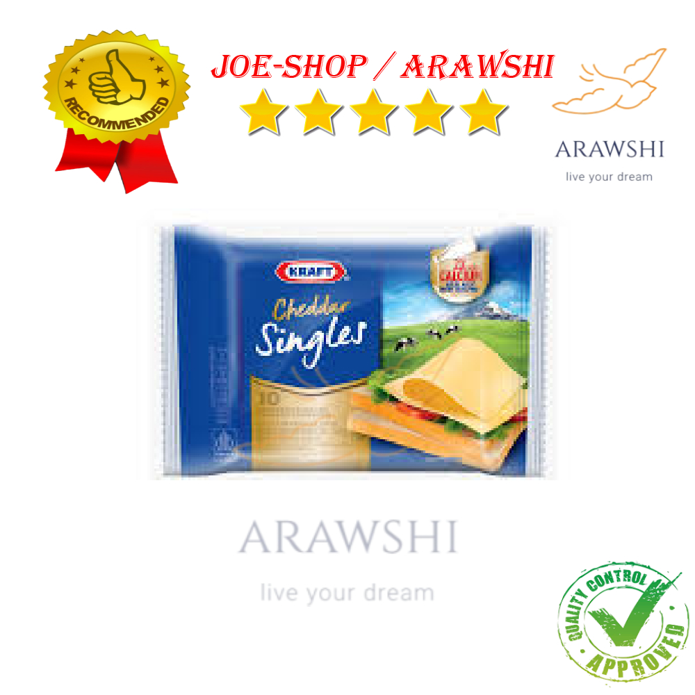

Keju Slice KRAFT Single 10 Lembar 150g – Rasa Original / Plain