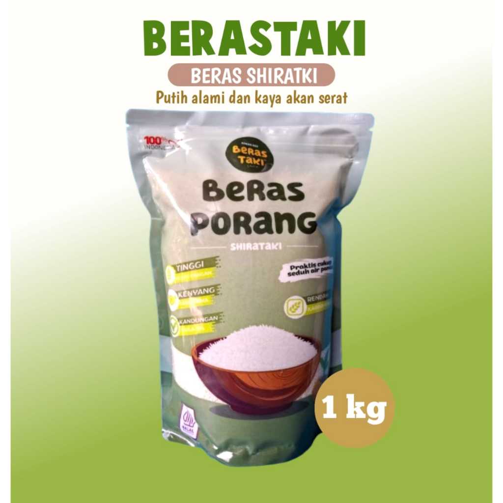 

Beras Porang Berastaki 1Kg putih alami tanpa pewarna dan pengawet