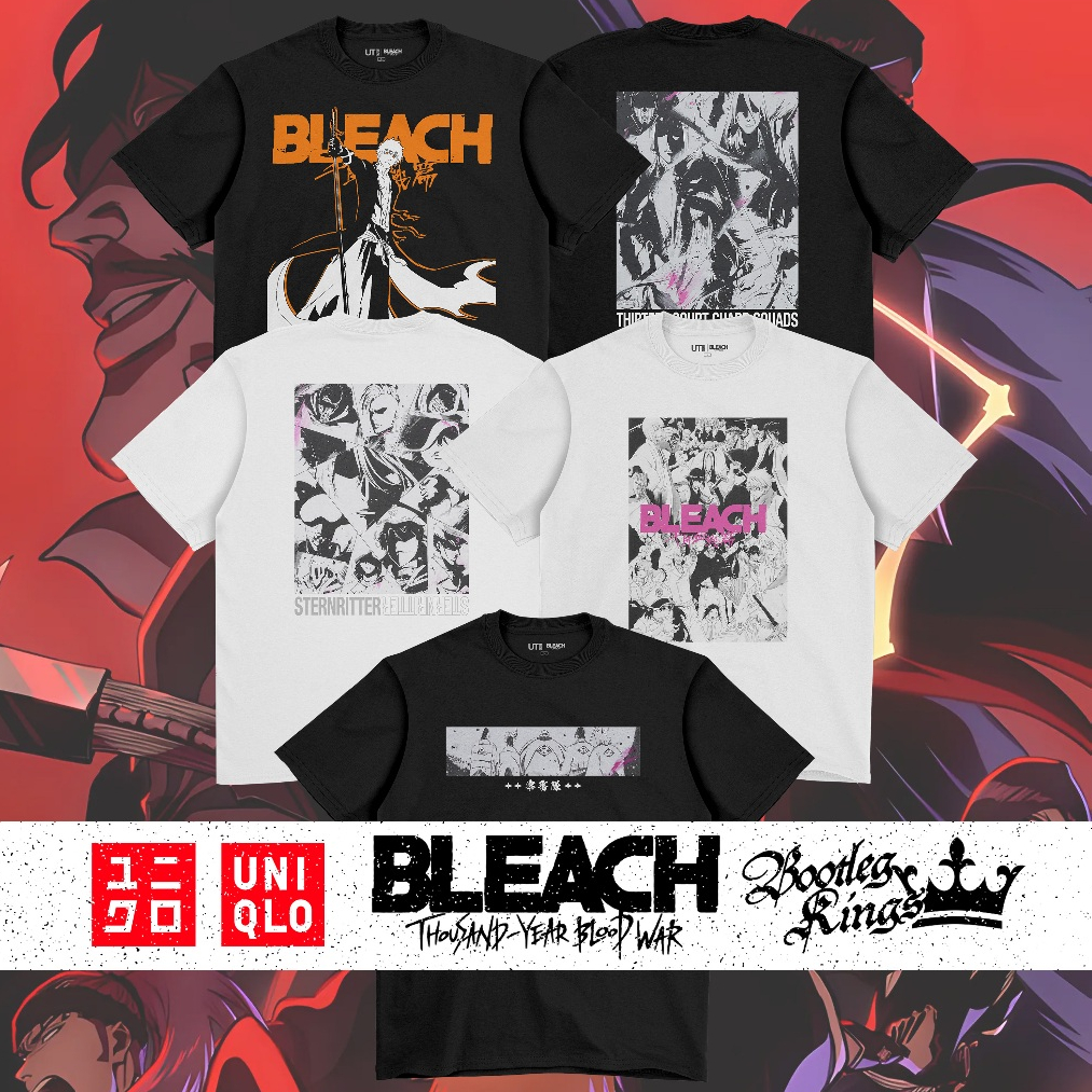 [HOT] UNIQLO X BLEACH THOUSAND YEAR BLOOD WAR GRAPHIC T-SHIRT | MATERIAL 24s COTTON COMBED ASLI | SA