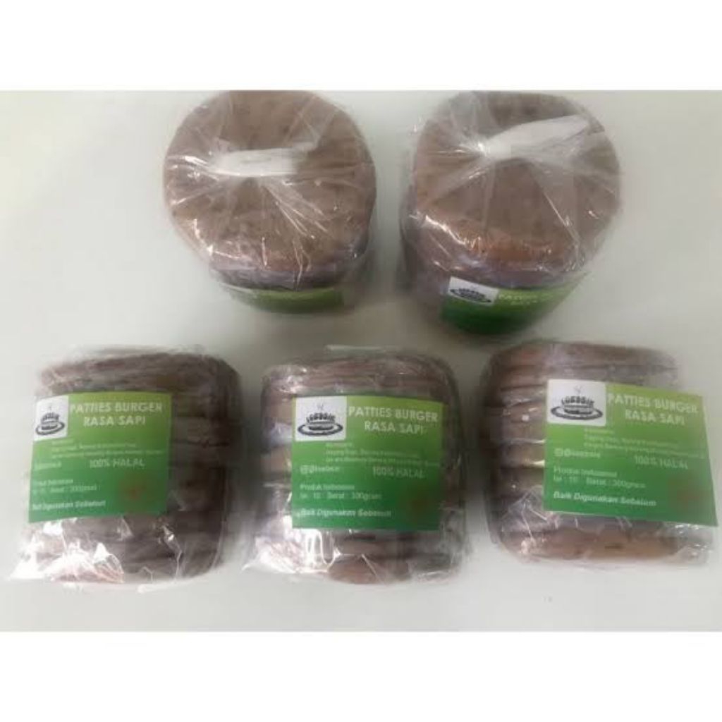 

Loebsie Daging Burger Rasa Sapi Regular isi 10 pcs / Beef Flavour Patties (Frozen Food)