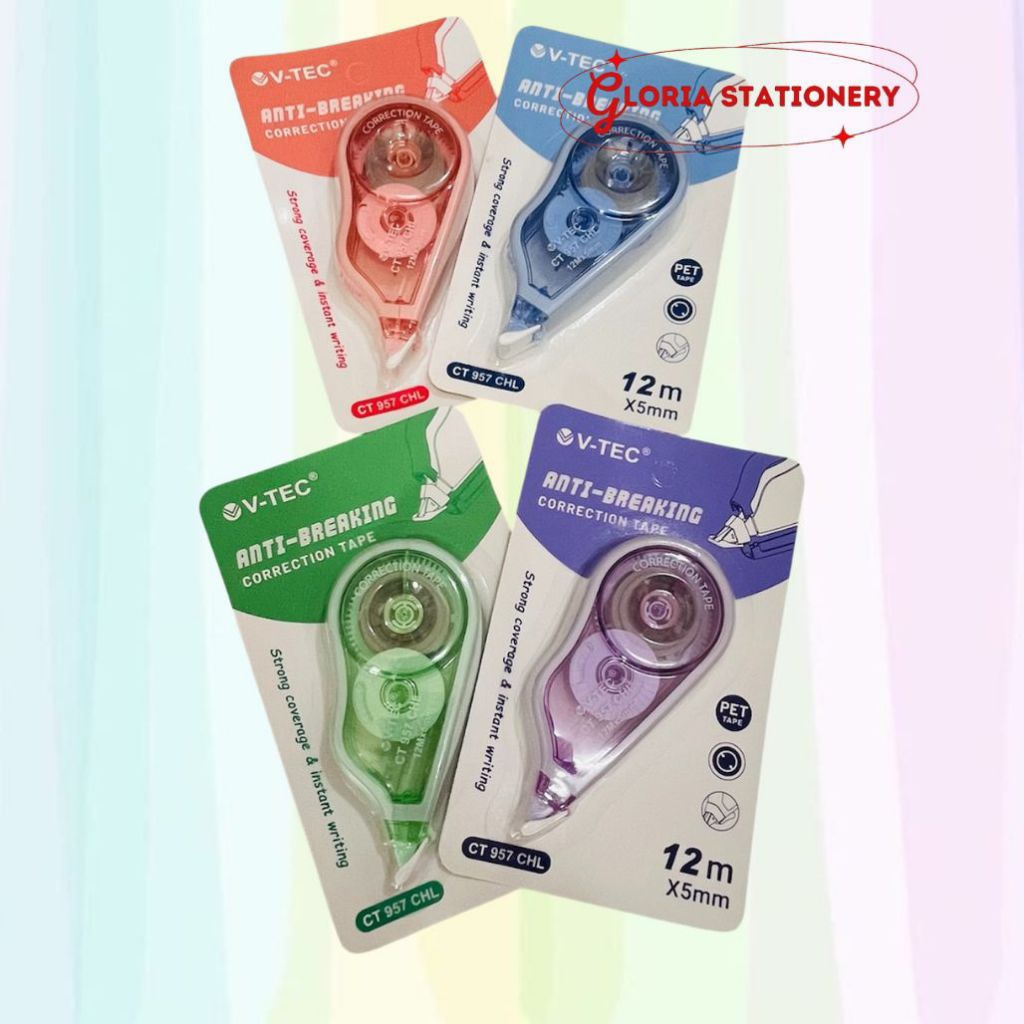 

V-TEC Correction tape 12M CT 957/Tip x kertas 12M CT 957 V-TEC