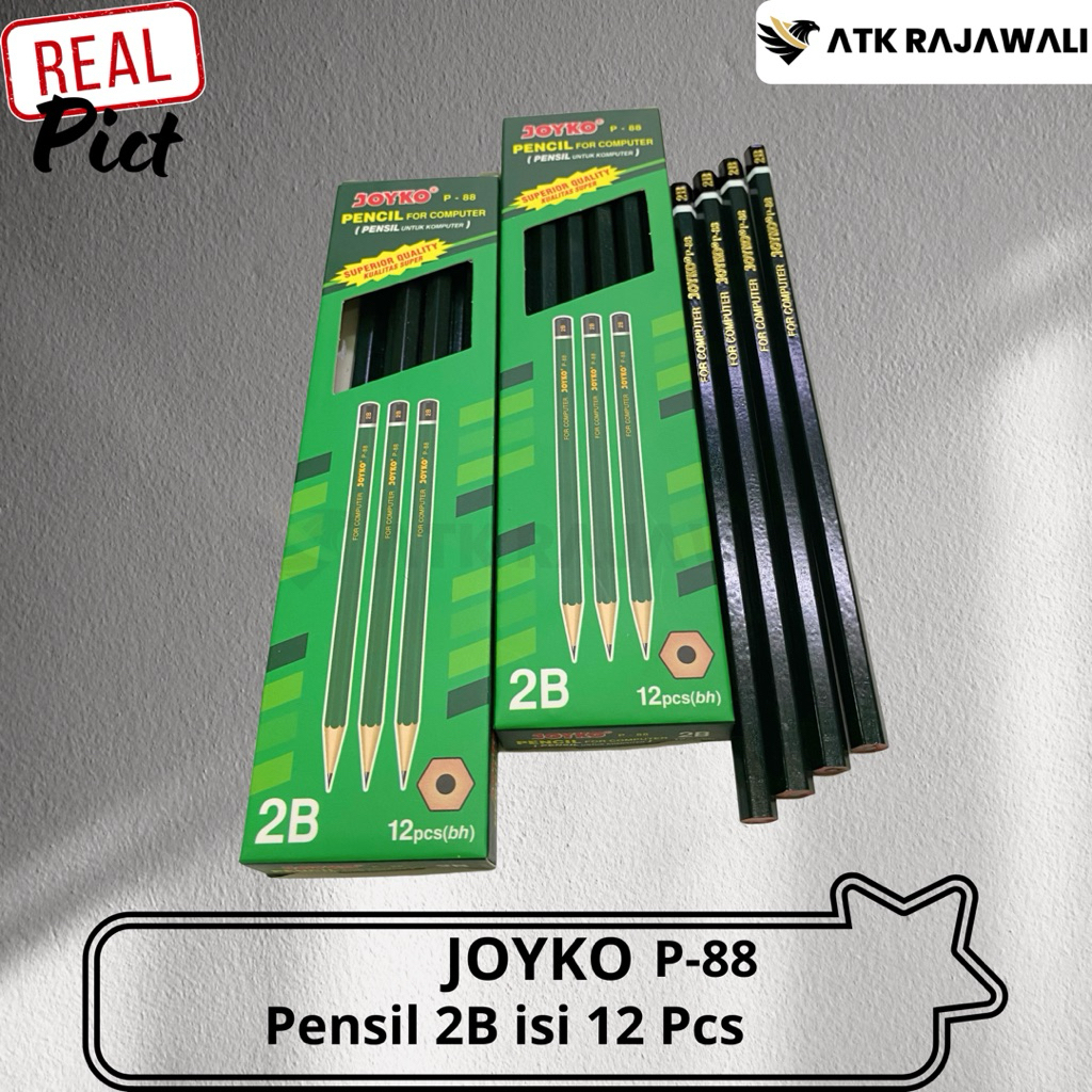 

Pensil 2B Joyko P-88 Hijau ( 1 Pack / 12 Pcs )