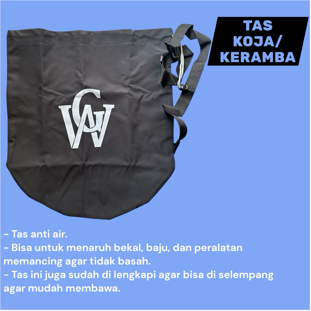 WG Tas koja/rajut ikan anti air bisa di selempang