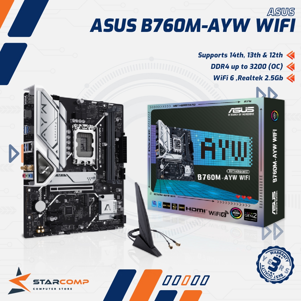 Asus B760M-AYW WIFI LGA1700 B760 DDR5