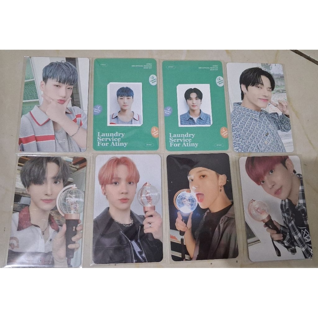 Photocard ATEEZ Official Seonghwa Yunho San Wooyoung Jongho 3rd Fankit PC LS ver1 Lightiny
