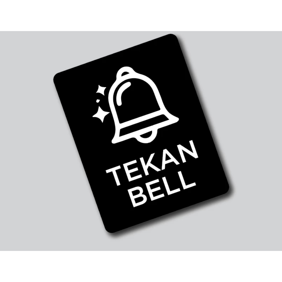 

Akrilik Tekan Bell / Sign Board Acrylic / Papan Tulisan Tekan Bell
