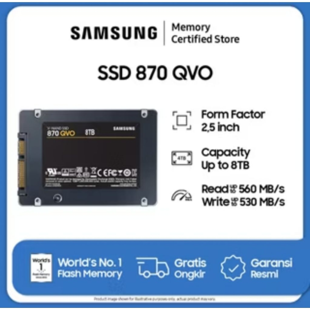 Samsung SSD 870 QVO 8TB 2.5" v-nand sata