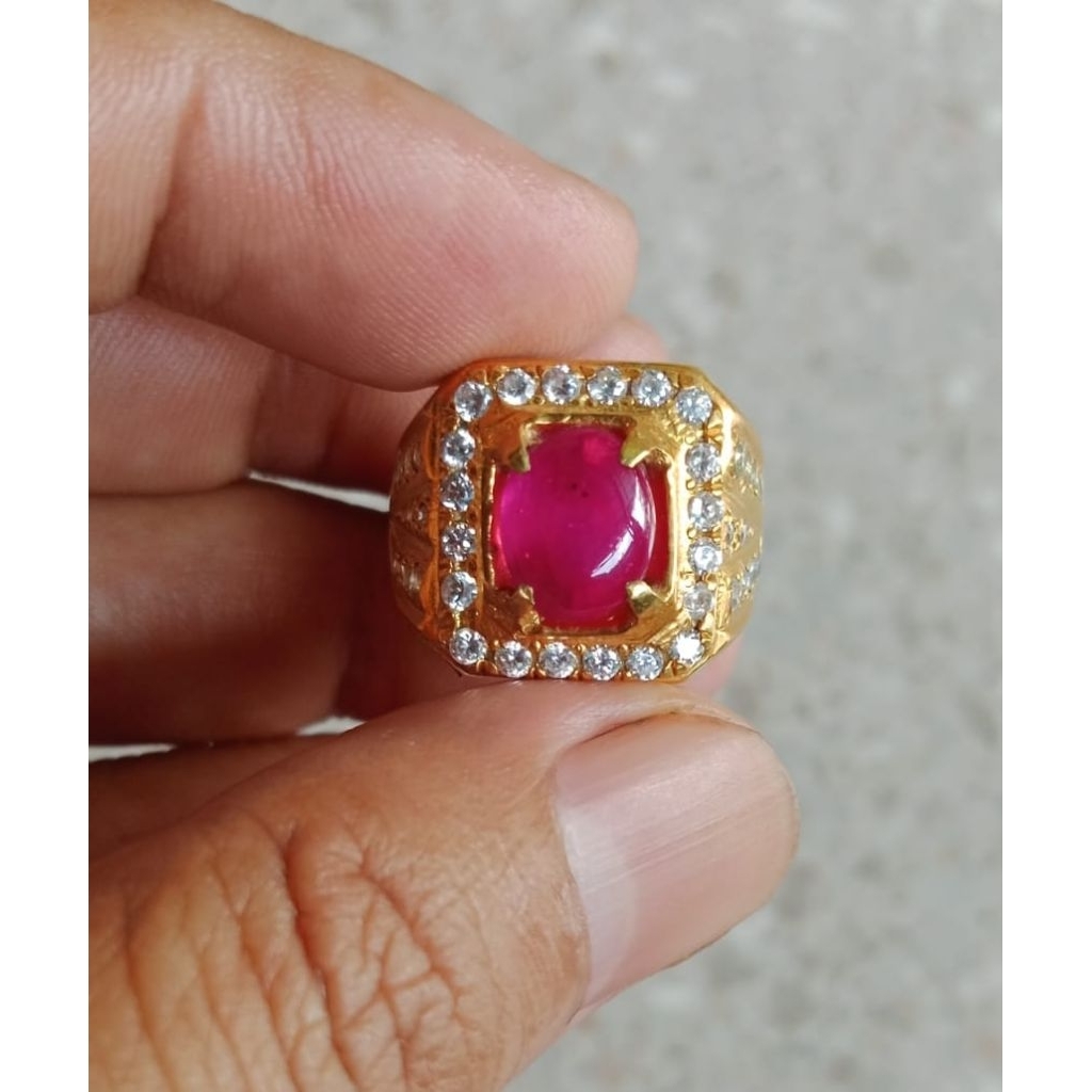 Natural Ruby Mozambik warna indah