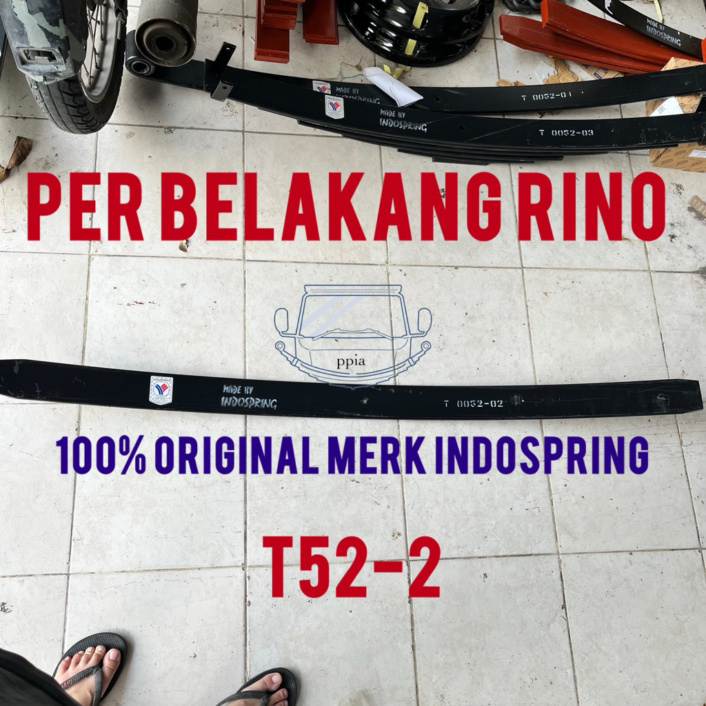 per belakang rino nomer 2 t52-02 merk indospring / per induk belakang rino nomer 2 / per daun rino b