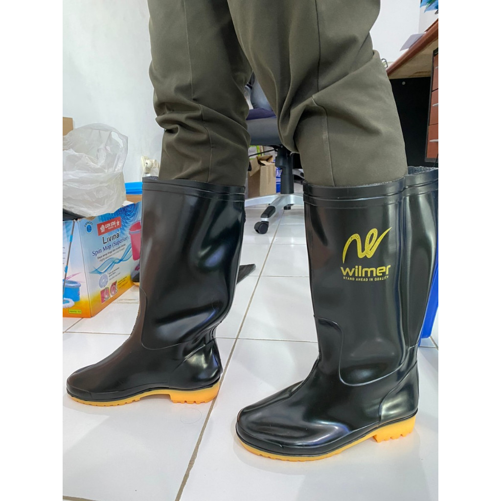 WILMER Sepatu Boot Karet Hitam / Wilmer Sepatu Boot / Safety Boot Karet