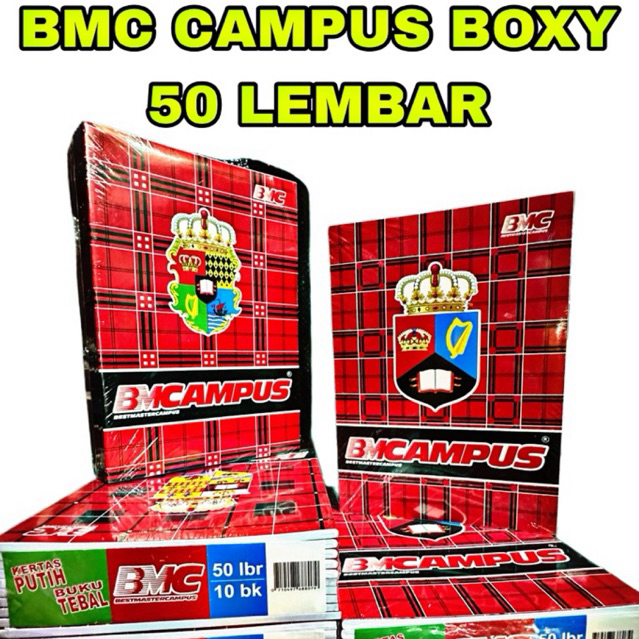 

( 1 PACK ) BUKU BMC CAMPUS BOXY ISI 50 LEMBAR