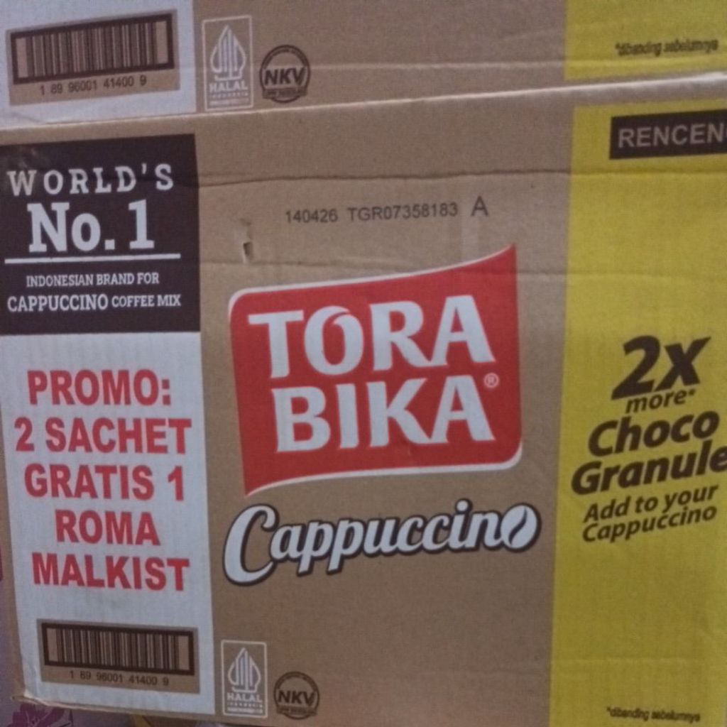 

Torabika Cappuccino 1 dus [ 12 Renceng ]