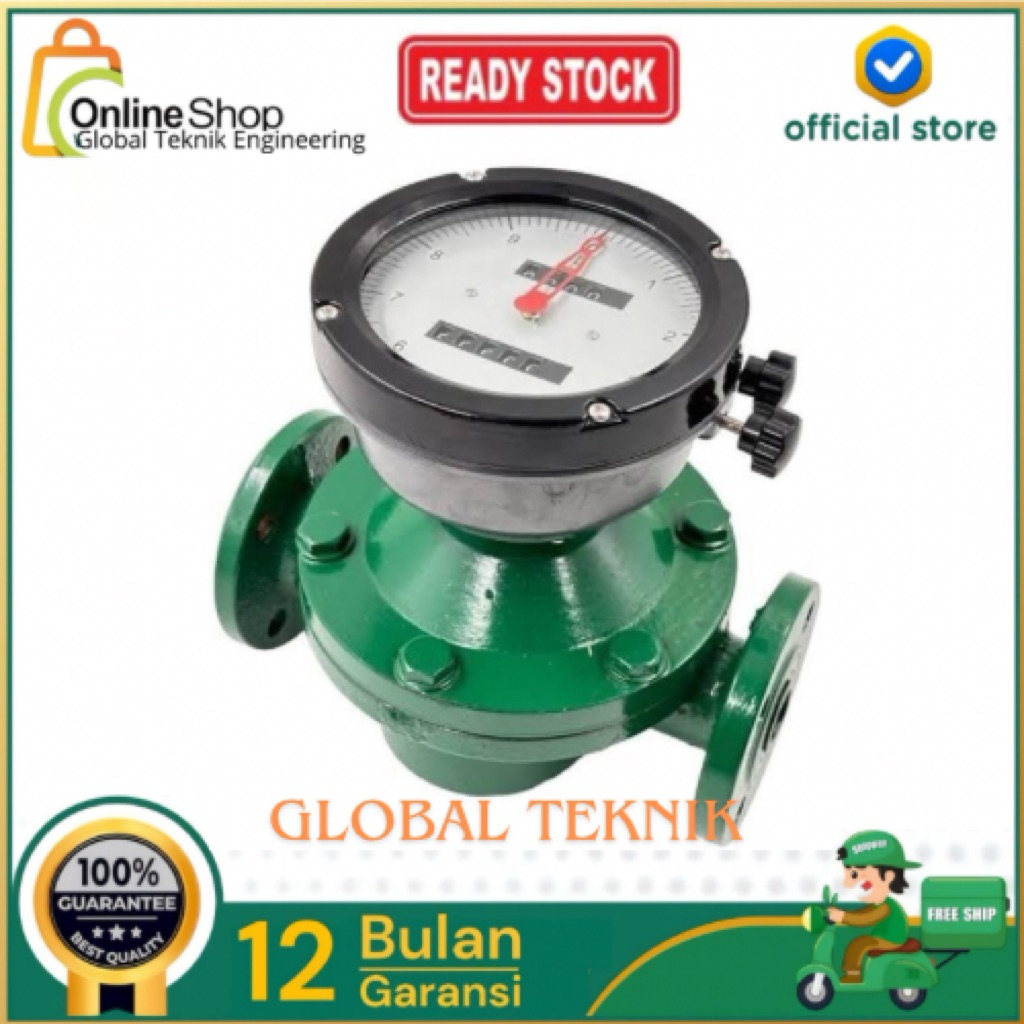Flow meter Solar Flowmeter minyak 2inch Oval Gear Flow meter 2 inch