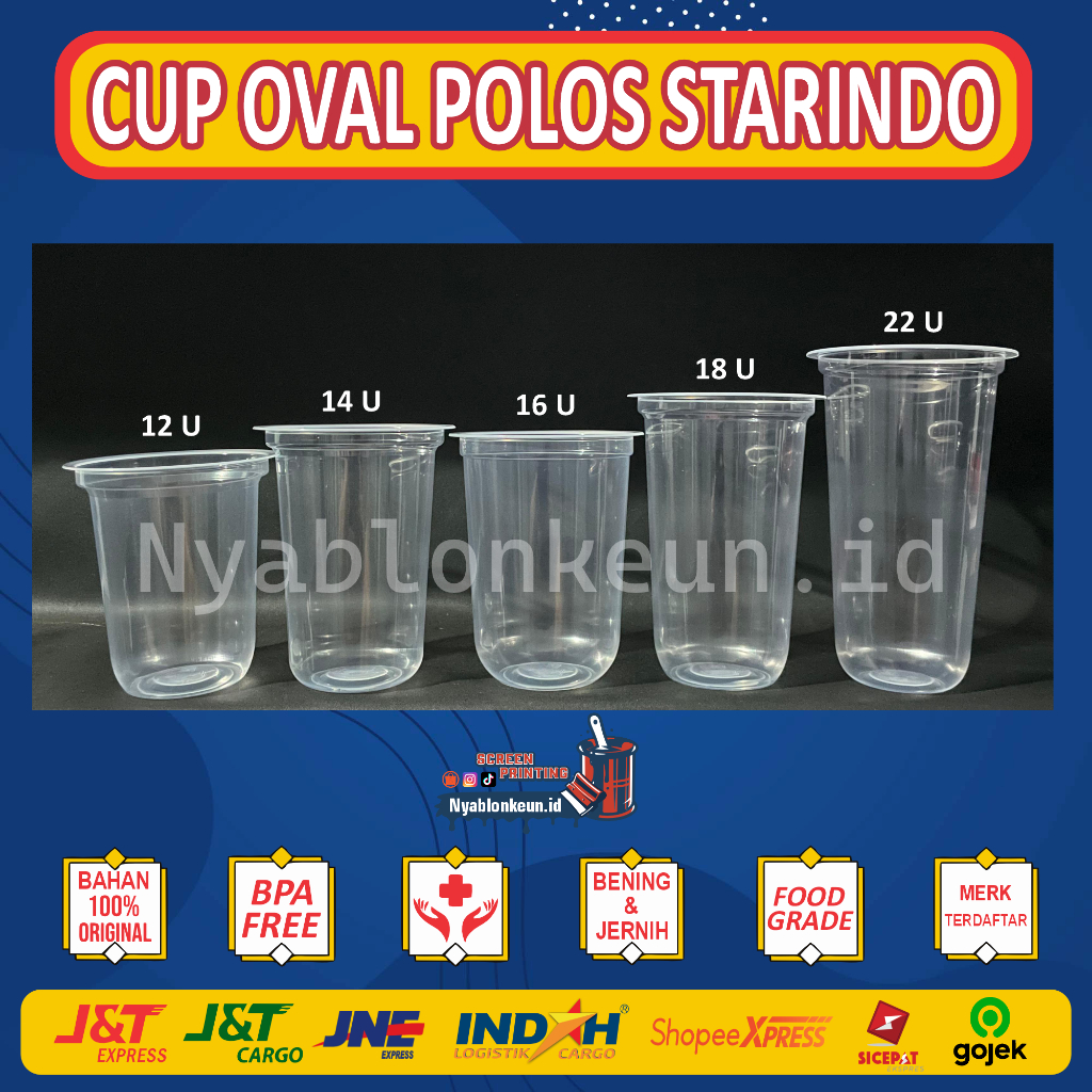CUP OVAL POLOS STARINDO