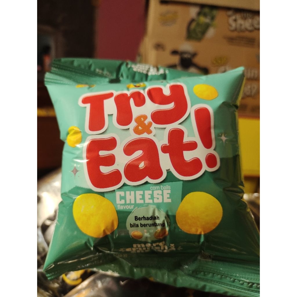 

TRY EAT Chiki berhadiah 1 Renteng (isi 10 Bks)