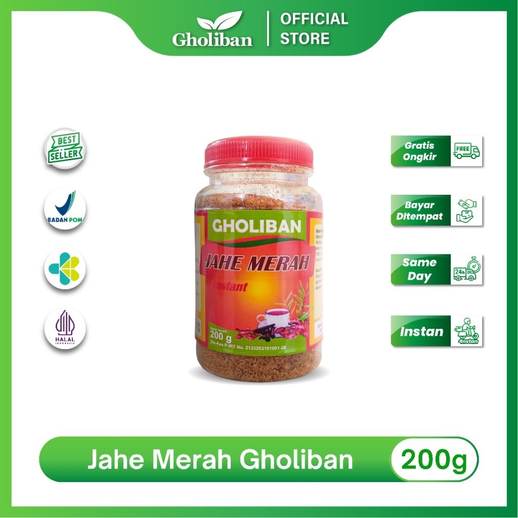 

Gholiban Jahe Merah Instan 200g Minuman Herbal Alami