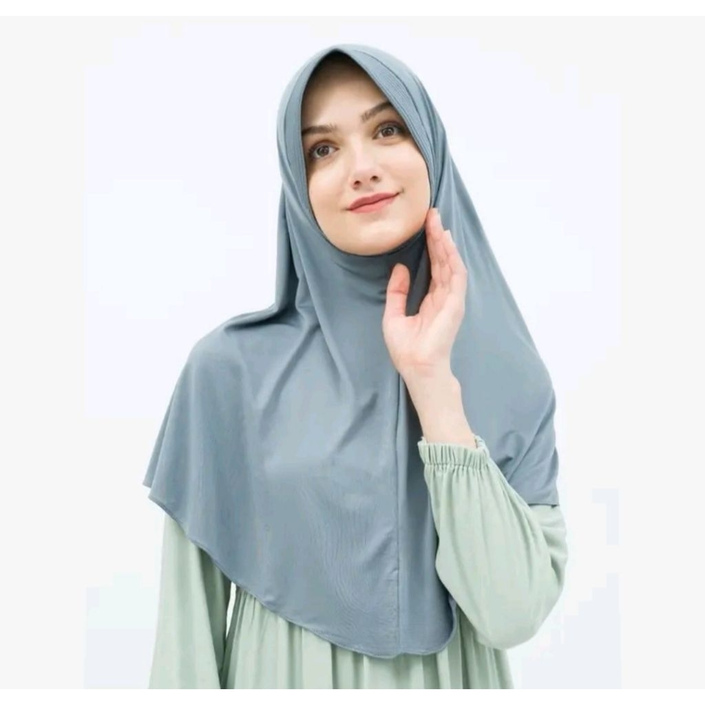 hijab bergo sport pet ukuran L Jersey Premium