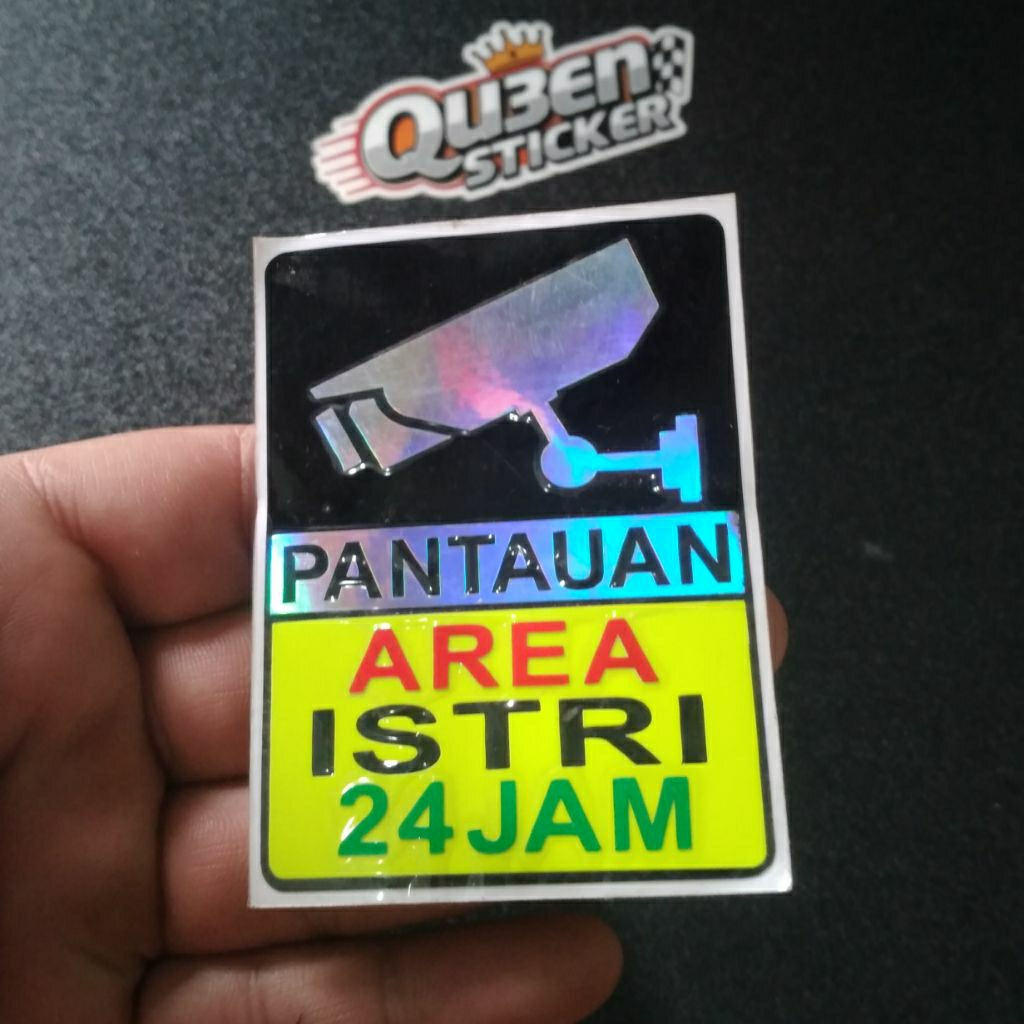 

Sticker PEMBERITAHUAN AREA ISTRI 24 JAM Hologram