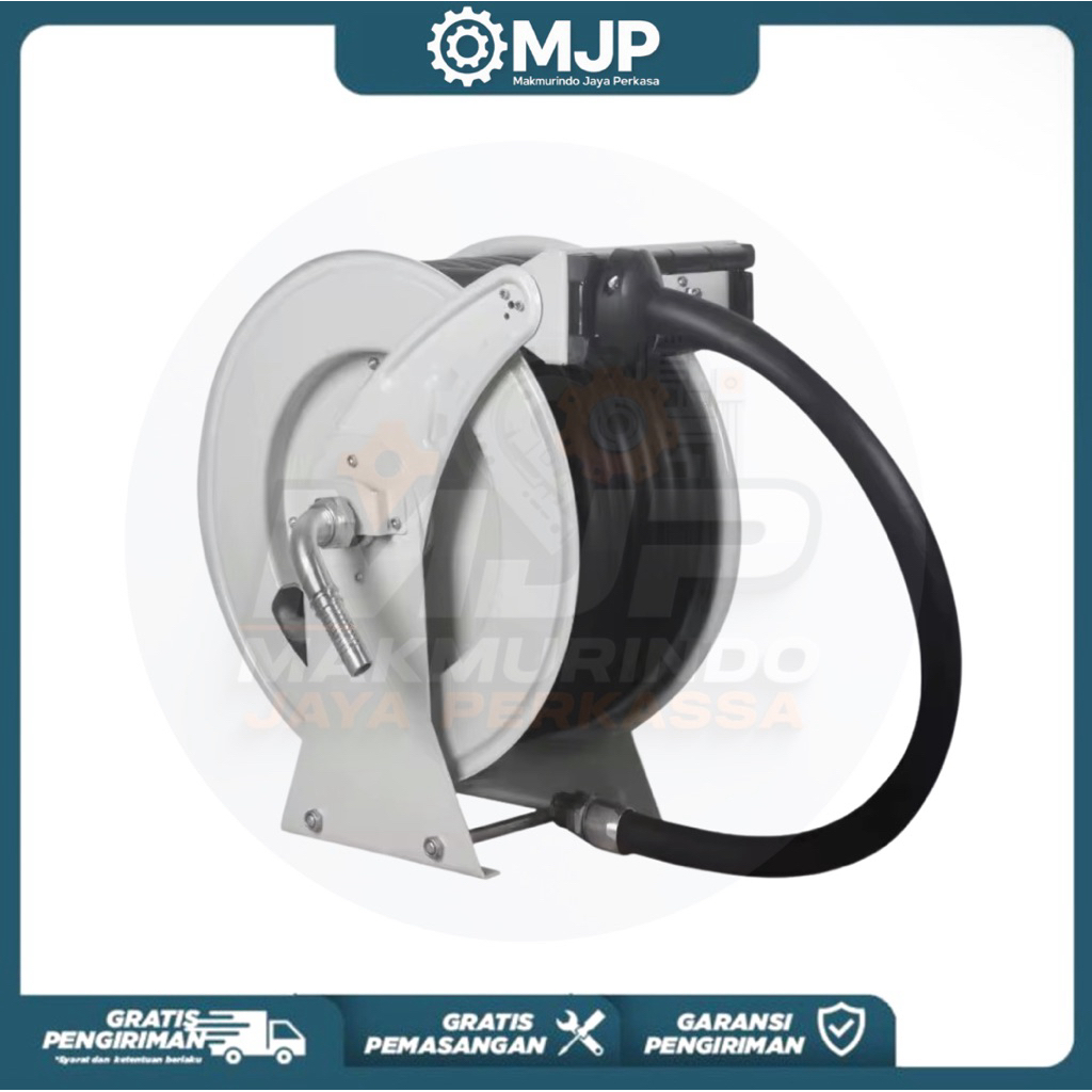 HOSE REEL GULUNGAN SELANG BBM 1" INCH GOLDEN POWER JAPAN HOSE 15METER HOSE REEL OIL 1"INCH