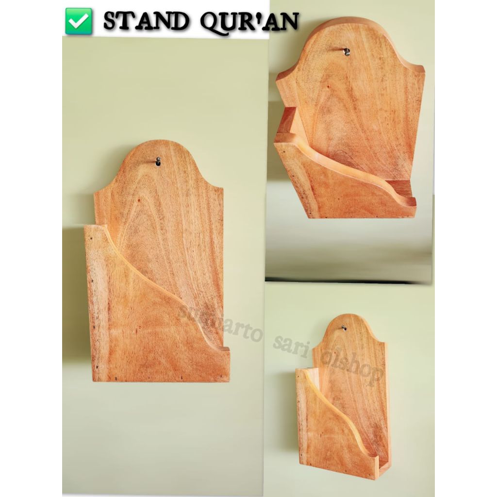 WOODEN QUR'AN STAND/tempat Al-Qur'an
