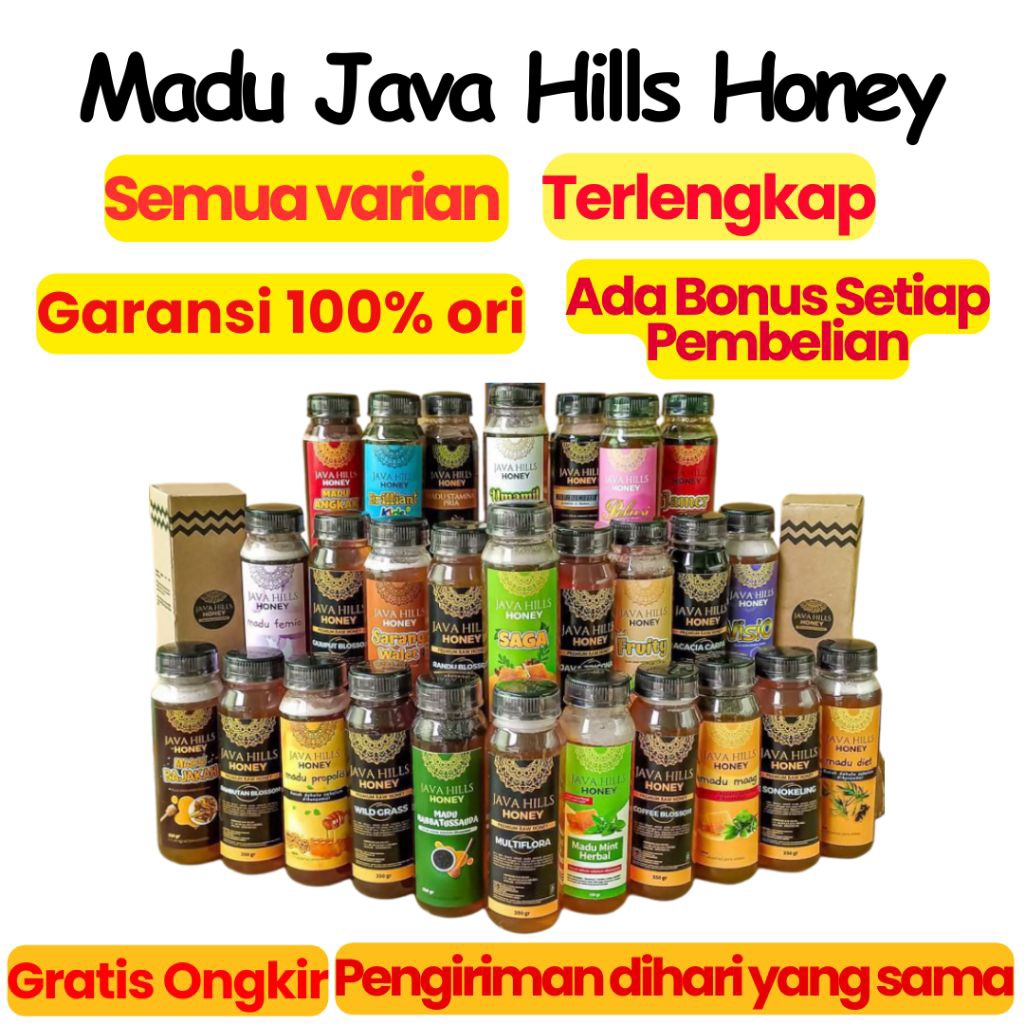 

Madu Java Hills Honey Semua Varian | 320gr 650gr