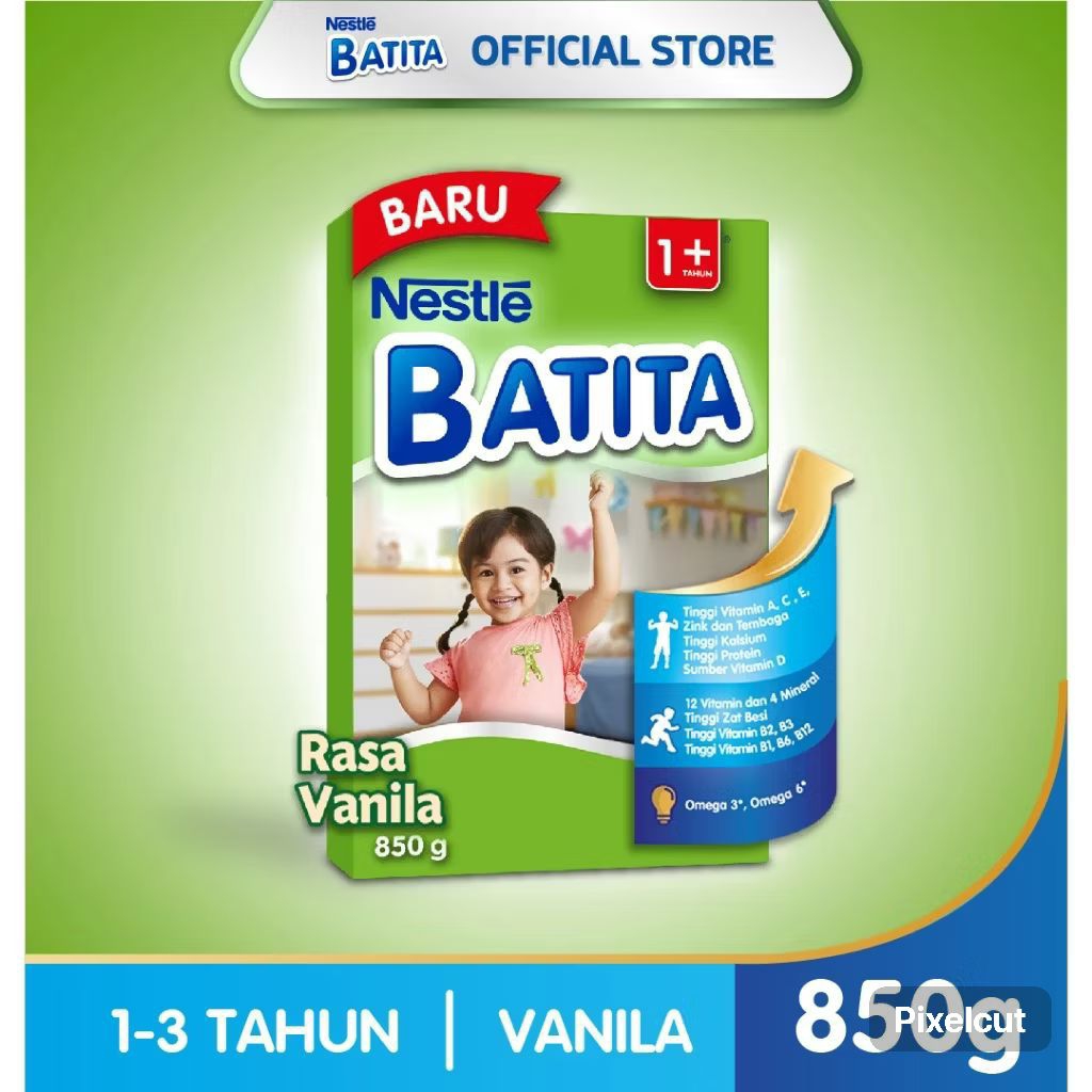 

SUSU BATITA 1+ UNTUK ANAK UMUR 1-3 TAHUN 850 GR