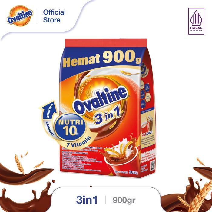 

Ovaltine 3in1 Susu Bubuk Cokelat 900 gr Exp Desember 2025